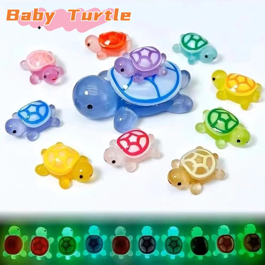 🔥【Hot】 902 Luminous Baby Turtle (Mini size) Lucky Pair Pick in livestream (4pcs/bag）