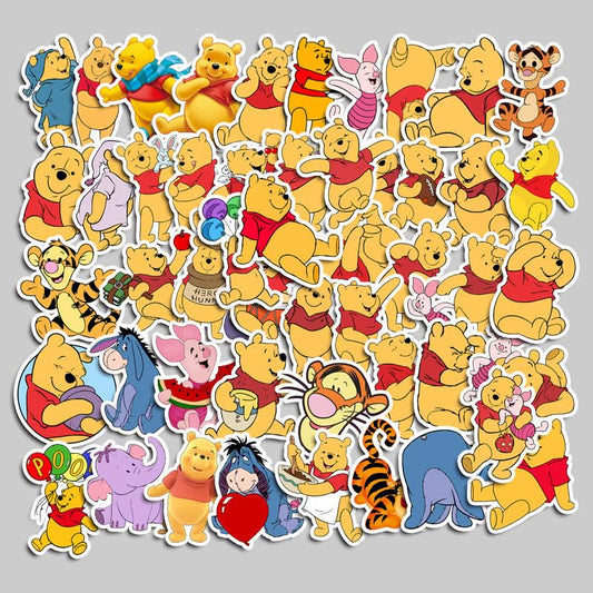 937 Winnie Pooh Stickers Lucky Color Pick in Livestream