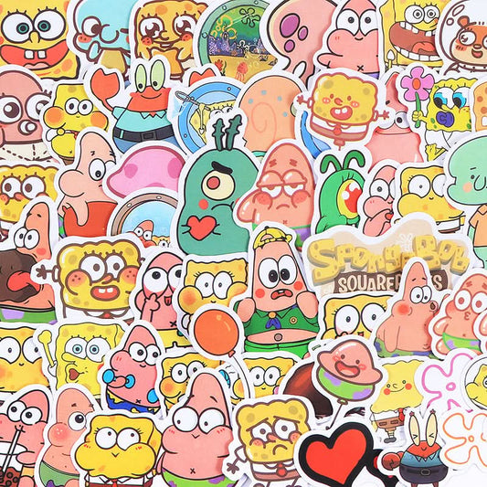 938 SpongeBob Stickers Lucky Color Pick in Livestream