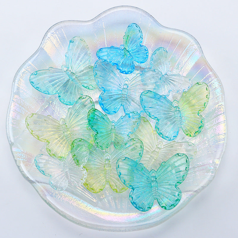 935 Gradient Translucent Butterfly Lucky Pair Pick in livestream