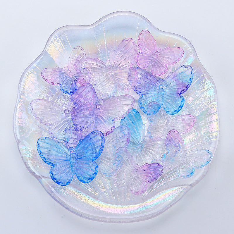 935 Gradient Translucent Butterfly Lucky Pair Pick in livestream