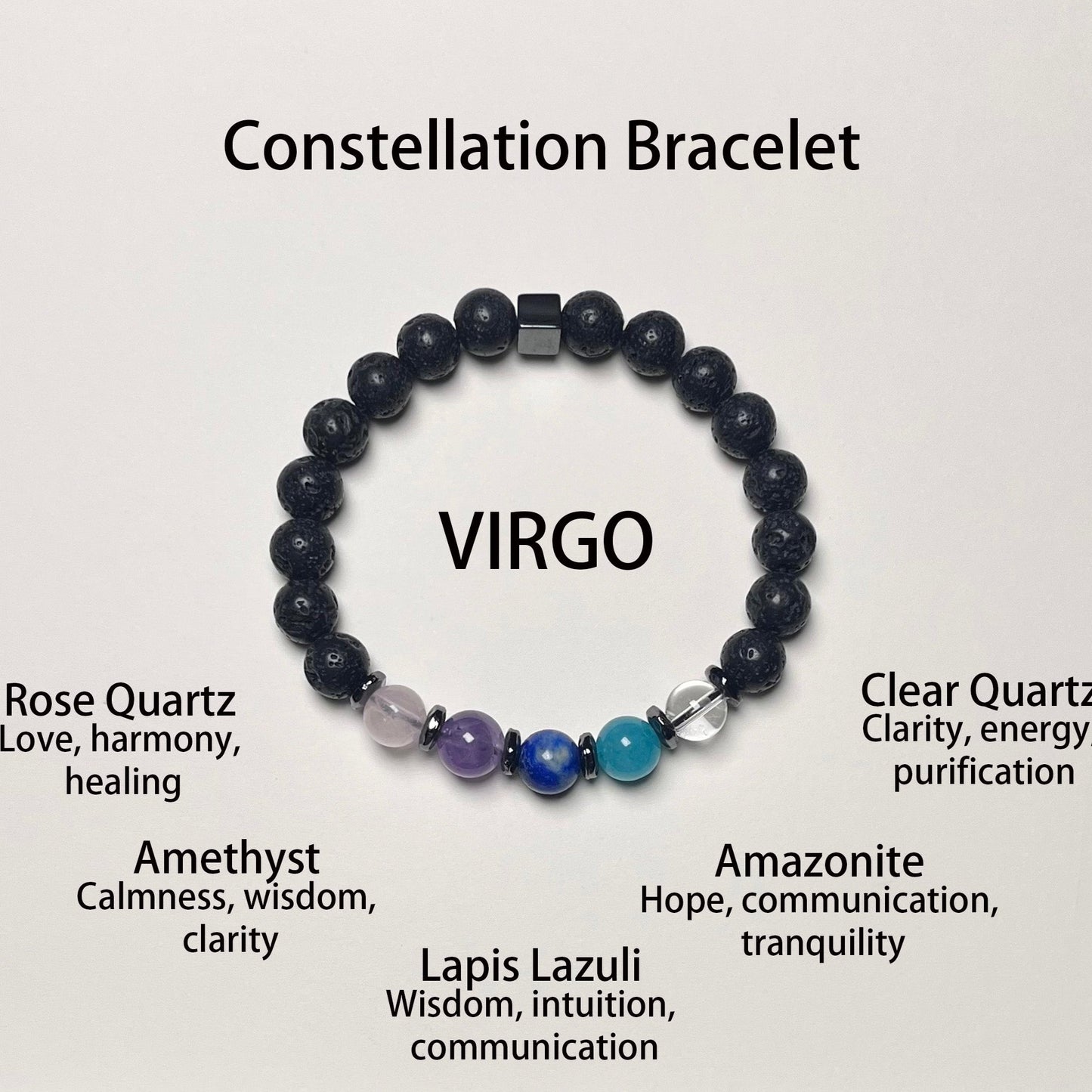 704 The Power of the Stars, the Light of Protection - Twelve Zodiac Guardian Crystal Bracelets