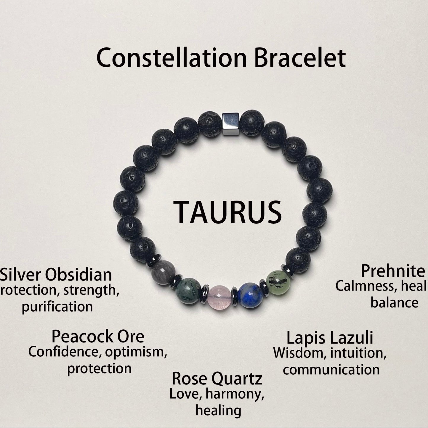 704 The Power of the Stars, the Light of Protection - Twelve Zodiac Guardian Crystal Bracelets